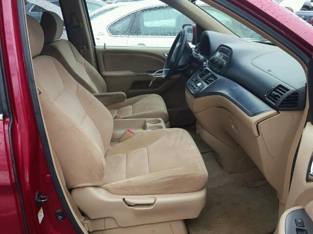 5FNRL38415B005627 - 2005 HONDA ODYSSEY EX BURGUNDY photo 5