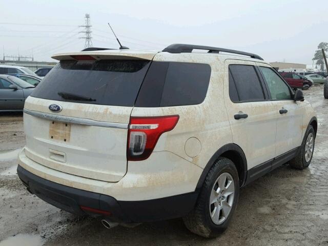 1FMHK7B87BGA94943 - 2011 FORD EXPLORER WHITE photo 4