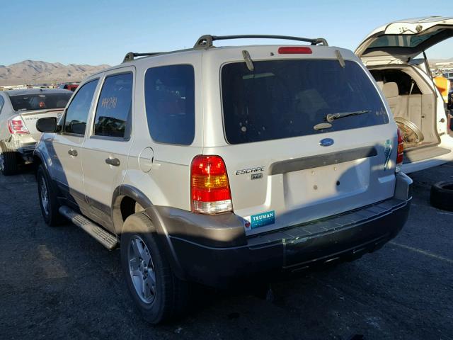 1FMYU03165KA65163 - 2005 FORD ESCAPE XLT SILVER photo 3