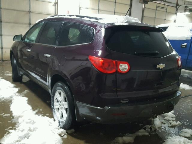 1GNLRGED1AS123326 - 2010 CHEVROLET TRAVERSE L PURPLE photo 3