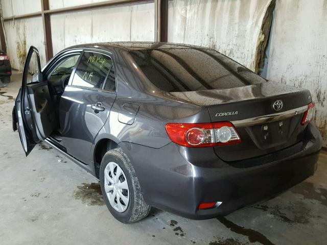 JTDBU4EE2B9147296 - 2011 TOYOTA COROLLA BA GRAY photo 3