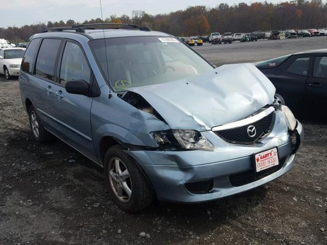 JM3LW28A130337261 - 2003 MAZDA MPV WAGON BLUE photo 1