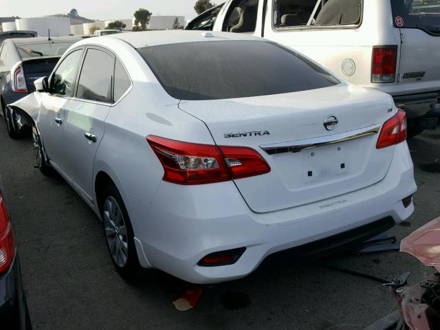 3N1AB7AP5GY309890 - 2016 NISSAN SENTRA S WHITE photo 3