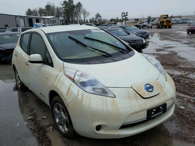 JN1AZ0CP8CT017962 - 2012 NISSAN LEAF SV WHITE photo 1