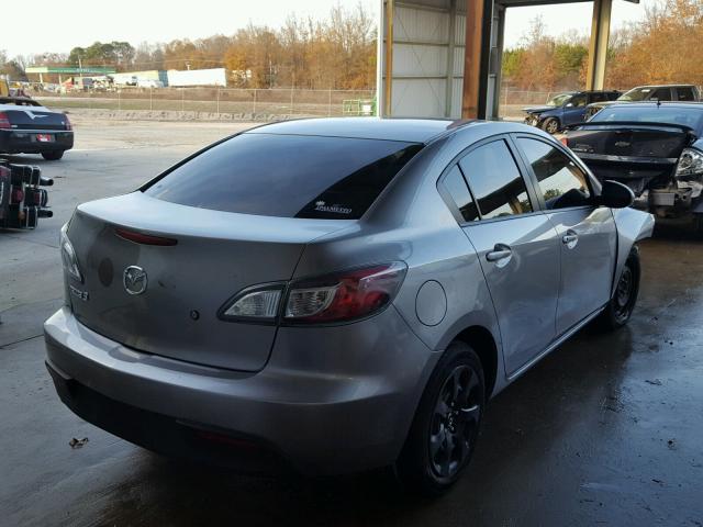 JM1BL1SF6A1287976 - 2010 MAZDA 3 I GRAY photo 4