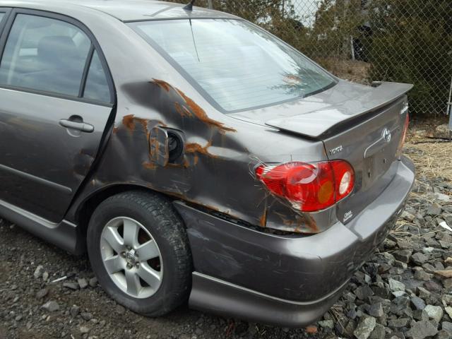 2T1BR32E94C171527 - 2004 TOYOTA COROLLA CE GRAY photo 9