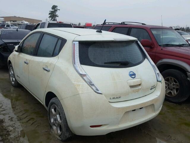 JN1AZ0CP8CT018030 - 2012 NISSAN LEAF SV WHITE photo 3