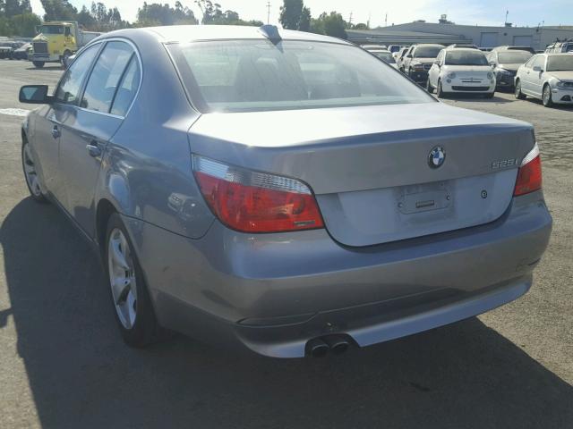 WBANA53515B858139 - 2005 BMW 525 I GRAY photo 3