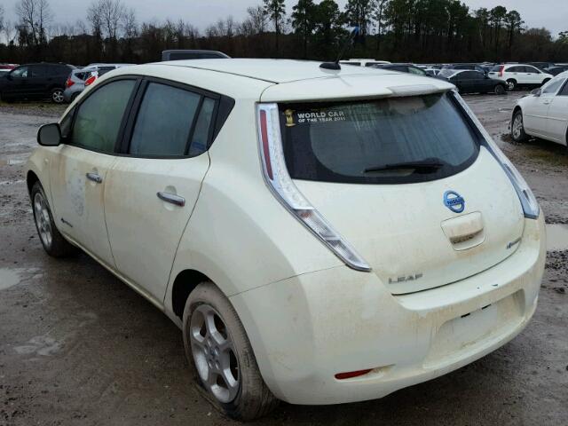 JN1AZ0CP3CT018260 - 2012 NISSAN LEAF SV WHITE photo 3