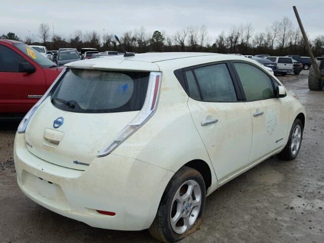 JN1AZ0CP3CT018260 - 2012 NISSAN LEAF SV WHITE photo 4