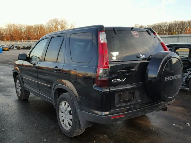 JHLRD78975C008211 - 2005 HONDA CR-V SE BLACK photo 3