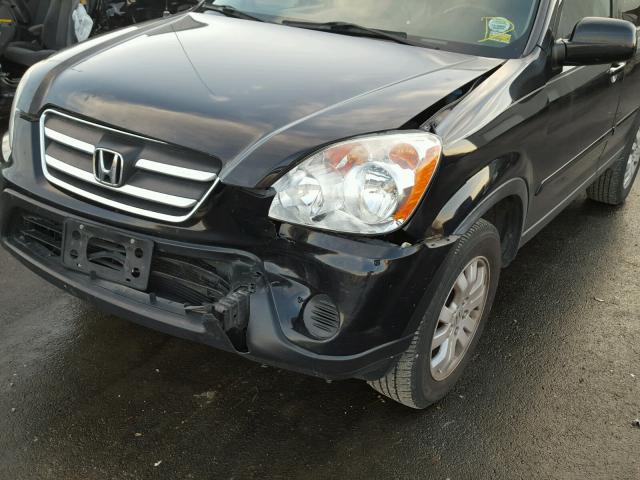 JHLRD78975C008211 - 2005 HONDA CR-V SE BLACK photo 9