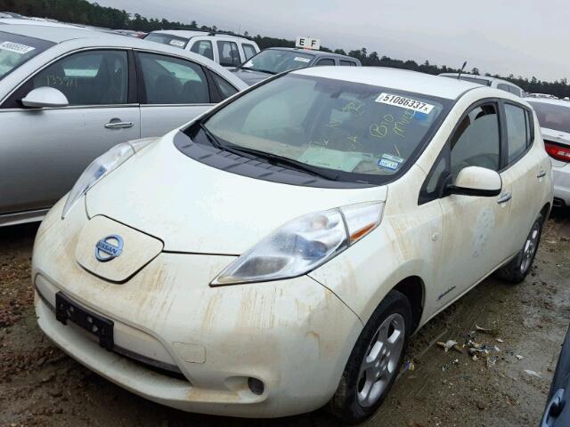 JN1AZ0CP9CT018182 - 2012 NISSAN LEAF SV WHITE photo 2