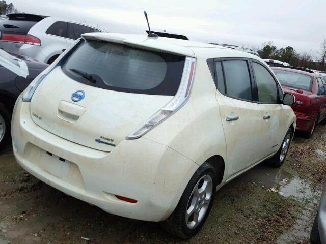 JN1AZ0CP9CT018182 - 2012 NISSAN LEAF SV WHITE photo 4