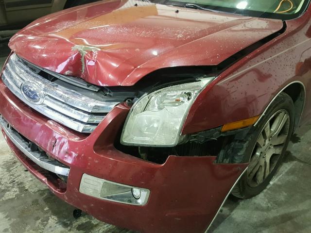 3FAHP02187R128930 - 2007 FORD FUSION SEL MAROON photo 9