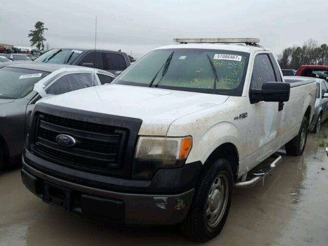 1FTMF1CM7DKE71898 - 2013 FORD F150 WHITE photo 2