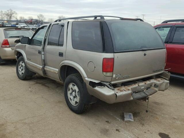 1GNDT13X63K117685 - 2003 CHEVROLET BLAZER TAN photo 3