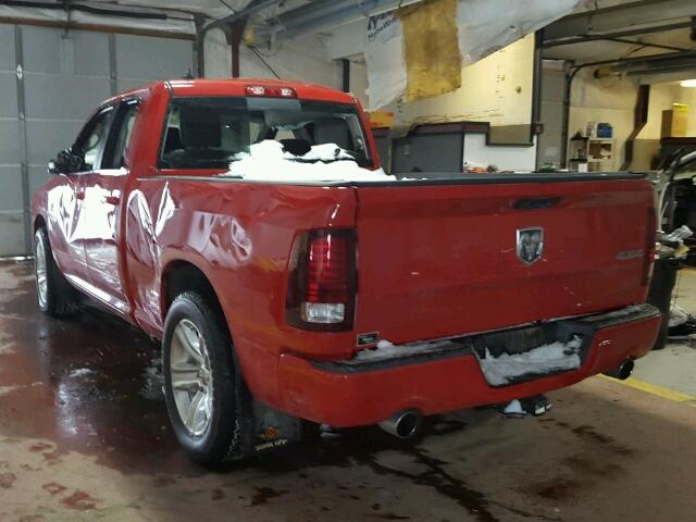 1C6RR7HT6DS726872 - 2013 RAM 1500 SPORT RED photo 3