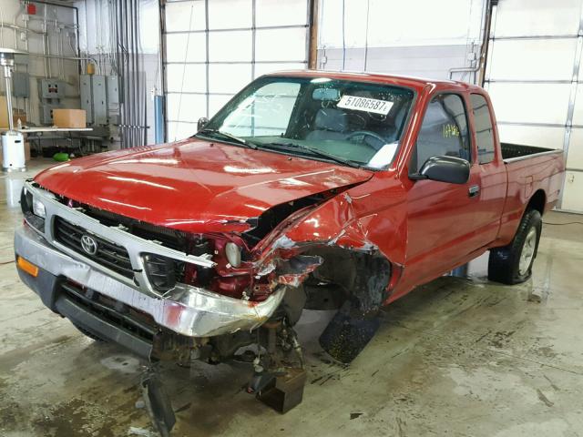 4TAWM72N3TZ150308 - 1996 TOYOTA TACOMA XTR RED photo 2