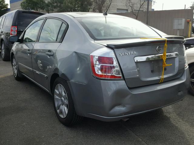 3N1AB6AP5BL686753 - 2011 NISSAN SENTRA 2.0 GRAY photo 3