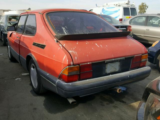 YS3AL35L1L3006207 - 1990 SAAB 900 RED photo 3