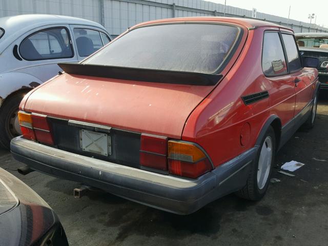 YS3AL35L1L3006207 - 1990 SAAB 900 RED photo 4