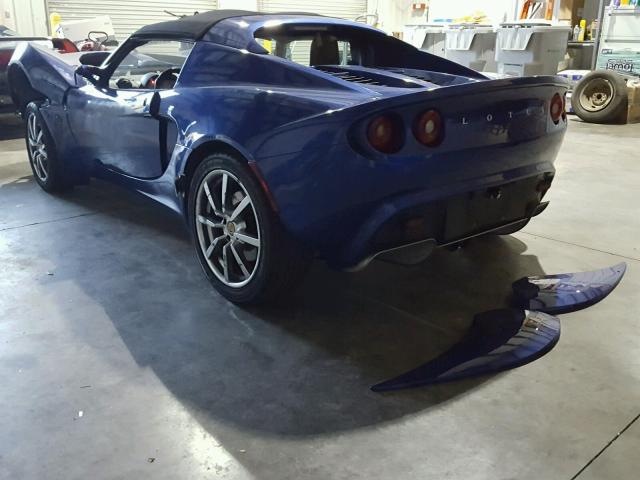 SCCPC11145HL34641 - 2005 LOTUS ELISE BLUE photo 3