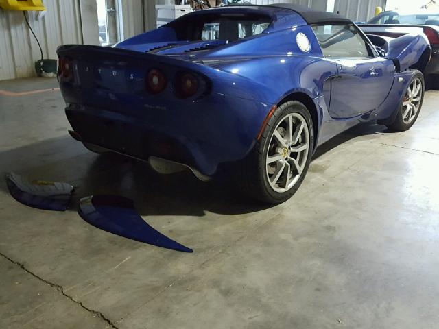 SCCPC11145HL34641 - 2005 LOTUS ELISE BLUE photo 4