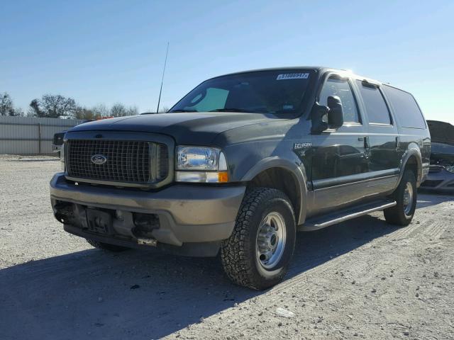 1FMSU45P43EC70720 - 2003 FORD EXCURSION GREEN photo 2