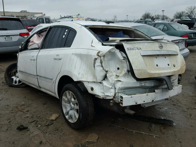 3N1AB6AP1BL659369 - 2011 NISSAN SENTRA 2.0 WHITE photo 3