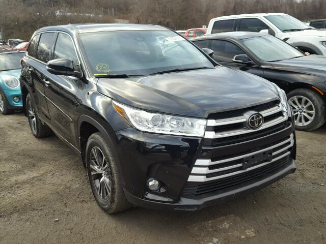 5TDBZRFH6HS415638 - 2017 TOYOTA HIGHLANDER BLACK photo 1