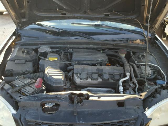 1HGEM22955L013805 - 2005 HONDA CIVIC EX BLACK photo 7