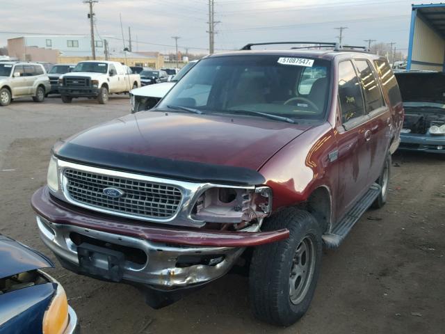 1FMRU18W9WLA90620 - 1998 FORD EXPEDITION RED photo 2