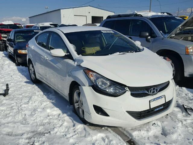 5NPDH4AE0DH307074 - 2013 HYUNDAI ELANTRA GL WHITE photo 1