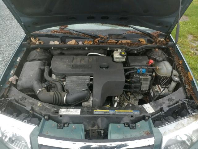 1G8AL58F57Z160148 - 2007 SATURN ION LEVEL GREEN photo 7