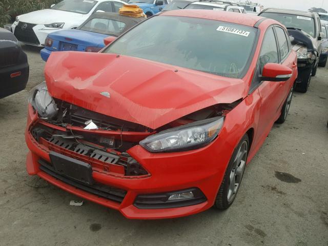 1FADP3L98FL334668 - 2015 FORD FOCUS ST RED photo 2