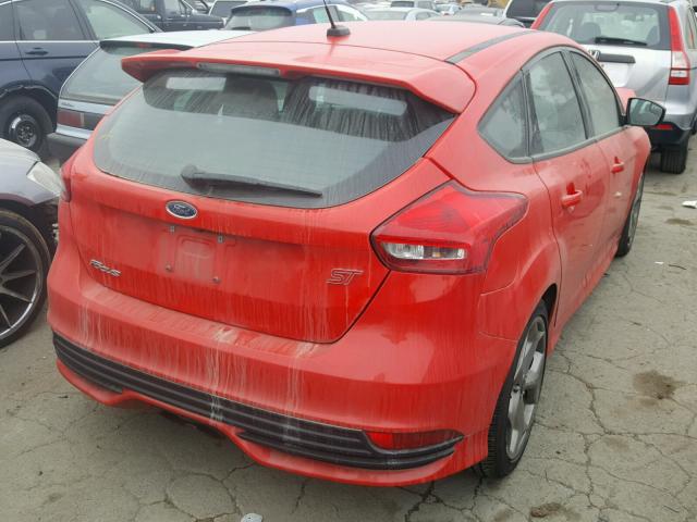 1FADP3L98FL334668 - 2015 FORD FOCUS ST RED photo 4