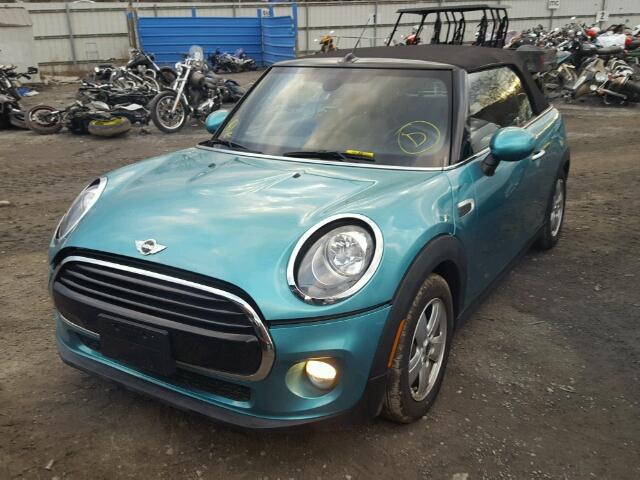 WMWWG5C52G3C19349 - 2016 MINI COOPER GREEN photo 2