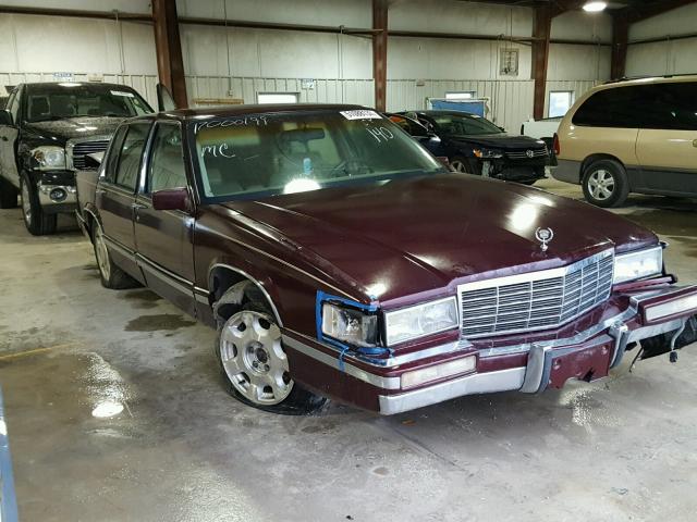 1G6CD53B4N4276227 - 1992 CADILLAC DEVILLE MAROON photo 1