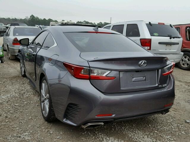 JTHHE5BC5F5001907 - 2015 LEXUS RC 350 CHARCOAL photo 3