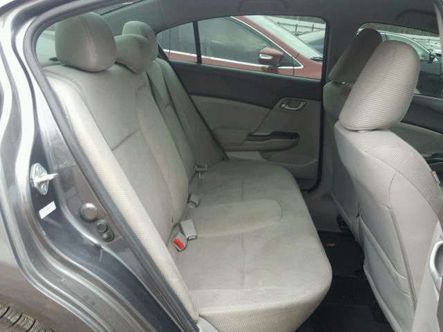 2HGFB2F55CH537709 - 2012 HONDA CIVIC LX GRAY photo 6