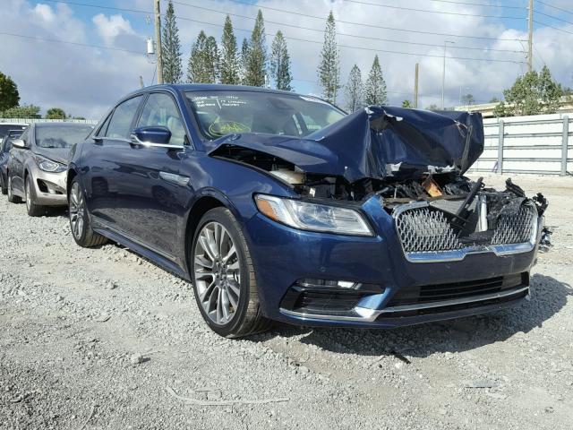 1LN6L9SK3H5624387 - 2017 LINCOLN CONTINENTA BLUE photo 1