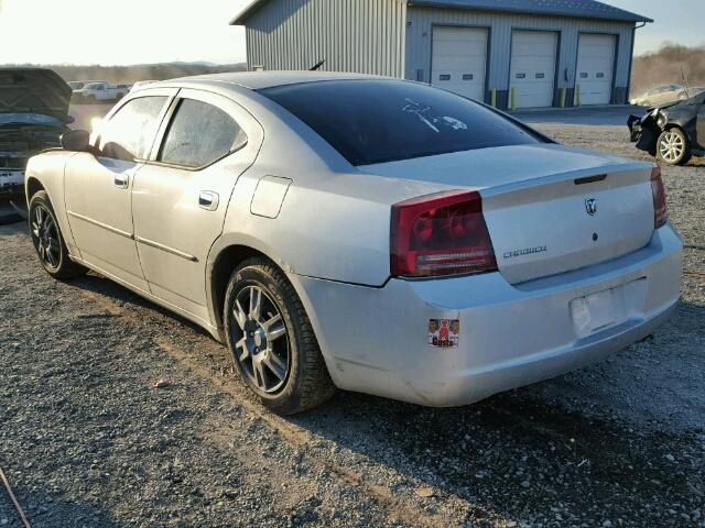 2B3KA43G96H184849 - 2006 DODGE CHARGER SE SILVER photo 3