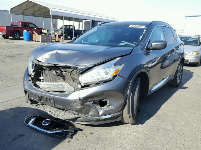 5N1AZ2MH7GN132686 - 2016 NISSAN MURANO S CHARCOAL photo 2