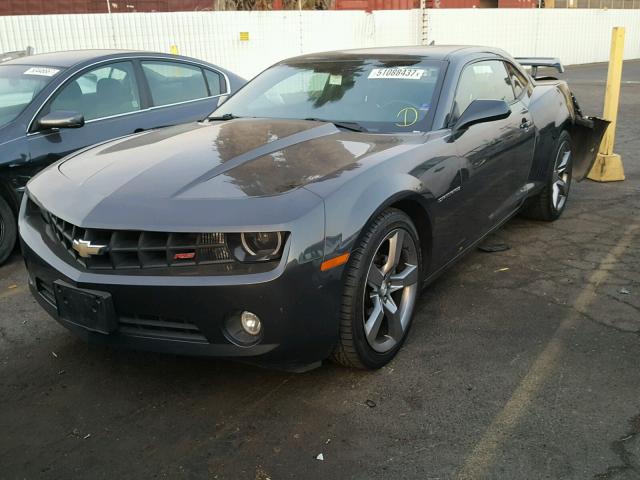 2G1FC1E34C9158287 - 2012 CHEVROLET CAMARO LT GRAY photo 2