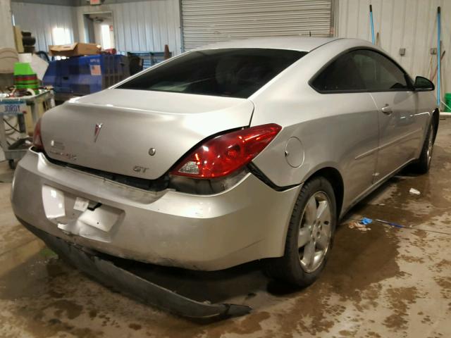 1G2ZH178264169069 - 2006 PONTIAC G6 GT SILVER photo 4