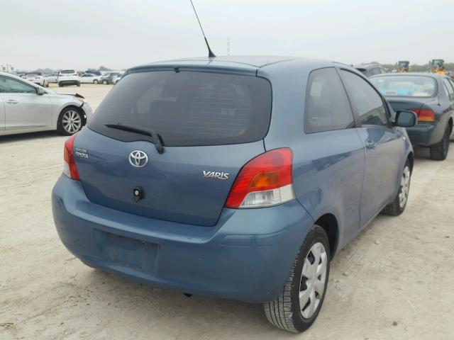 JTDJT903795225820 - 2009 TOYOTA YARIS TEAL photo 4