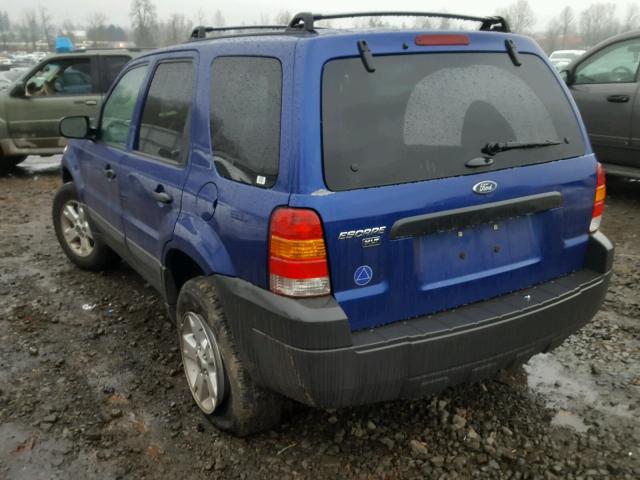 1FMYU93195KA97321 - 2005 FORD ESCAPE XLT BLUE photo 3