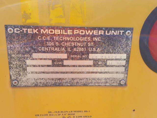 1RX301009W1074410 - 1998 CCET POWER UNIT YELLOW photo 10