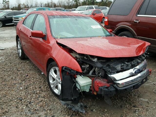 3FAHP0HA0CR357507 - 2012 FORD FUSION SE RED photo 1